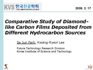 2006 2 17 Comparative Study of Diamondlike Carbon