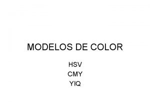 Modelo de color hsv