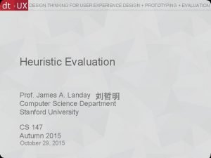 DESIGN THINKING FOR USER EXPERIENCE DESIGN PROTOTYPING EVALUATION