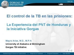 El control de la TB en las prisiones