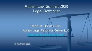 Autism law summit