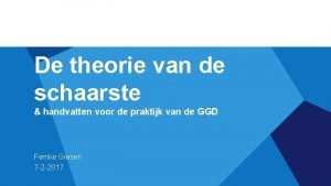 De theorie van de schaarste handvatten voor de