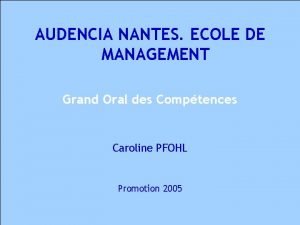 AUDENCIA NANTES ECOLE DE Dqdbqd MANAGEMENT Dsfdfjs Sdhddq