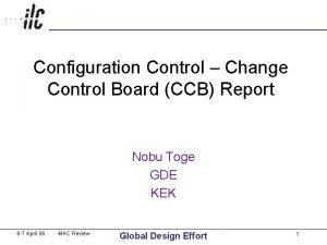 Change control board ccb
