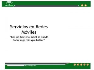 Servicios en Redes Mviles Con un telfono mvil