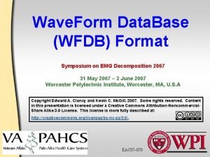 Wfdb format