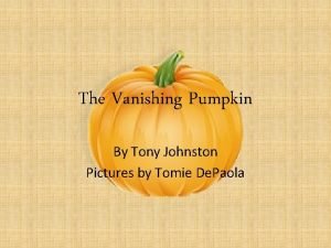 Vanishing point pumpkin patch