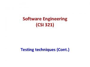 Control structure testing in software testing