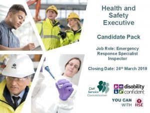 Health and Safety Executive Candidate Pack Job Role