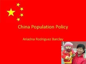 China Population Policy Ariadna Rodriguez Barclay Antinatalist China