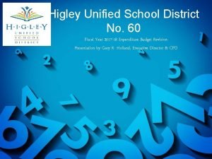 Higley Unified School District No 60 Fiscal Year