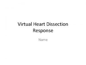 Virtual heart dissection