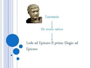 Elogio di epicuro spiegazione