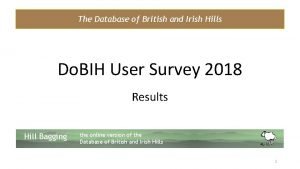 Database of british and irish hills