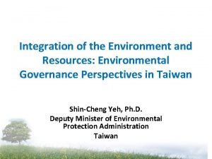 Environmental governance