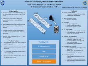 Wireless Occupancy Detection Infrastructure Caleb Frantz Joseph Le