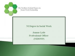 Northern ireland social work degree partnership