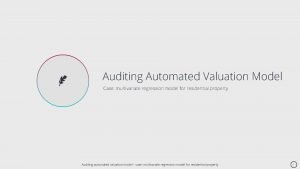 Auditing Automated Valuation Model Case multivariate regression model