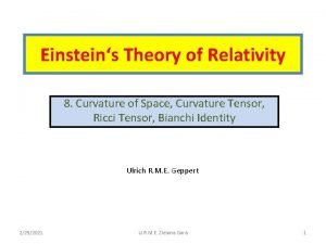 Einsteins Theory of Relativity 8 Curvature of Space