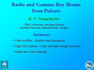 Radio and GammaRay Beams from Pulsars R N