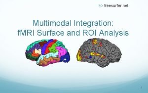 freesurfer net Multimodal Integration f MRI Surface and