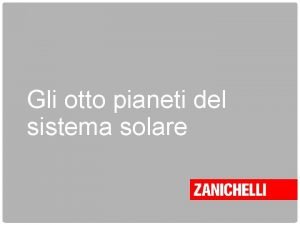 Otto pianeti del sistema solare