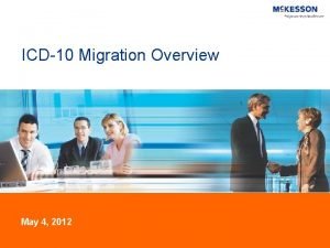 ICD10 Migration Overview May 4 2012 Agenda ICD10