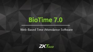 Zkteco biotime 7.0