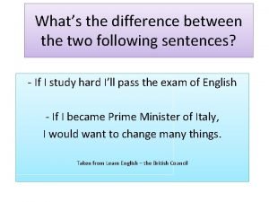 Difference between two sentences