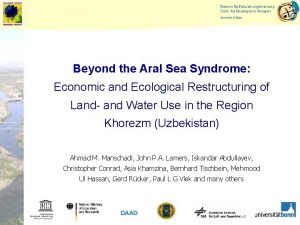 Aral sea syndrome