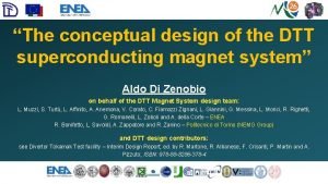 The conceptual design of the DTT superconducting magnet