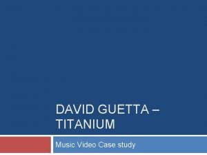 David guetta titanium music video