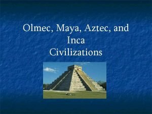 Olmec maya aztec inca map