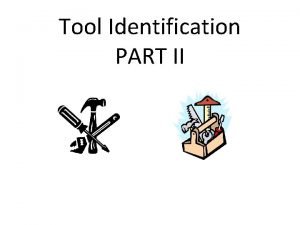 Tool identification labels