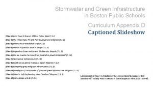 Stormwater and Green Infrastructure in Boston Public Schools