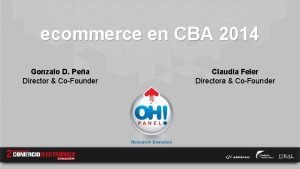 ecommerce en CBA 2014 Gonzalo D Pea Director