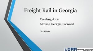 Rail freight transport georgia Rail freight transport georgia