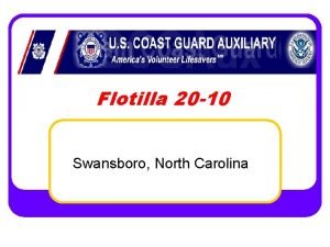 Flotilla 20 10 Swansboro North Carolina Who we