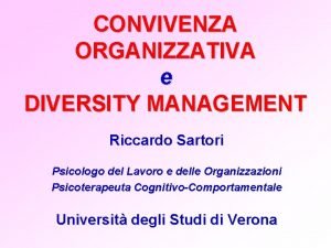 Riccardo sartori psicologo