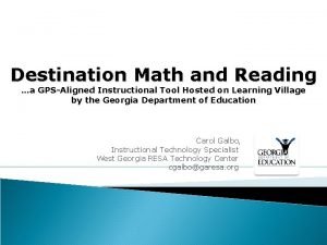 Destination success math