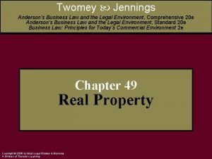 Twomey Jennings Andersons Business Law and the Legal