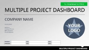 MULTIPLE PROJECT DASHBOARD COMPANY NAME YOUR LOGO 00000000