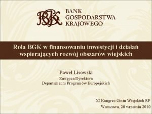 Bgk zlecenia Bgk zlecenia