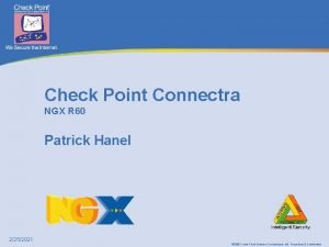 Check Point Connectra NGX R 60 Patrick Hanel