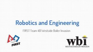 Robotics and Engineering FIRST Team 461 Westside Boiler