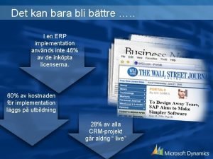 Det kan bara bli bttre I en ERP