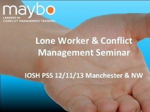 Conflict management seminar