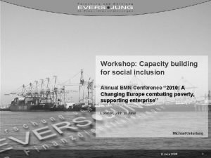 Workshop Capacity building for social inclusion Annual EMN