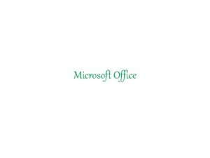 Microsoft Office Microsoft word Que es Microsoft Word