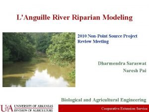 LAnguille River Riparian Modeling 2010 NonPoint Source Project